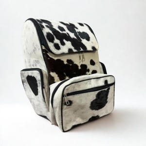 Hair on Cowhide Diaper Backpack Western Leather Baby Bag