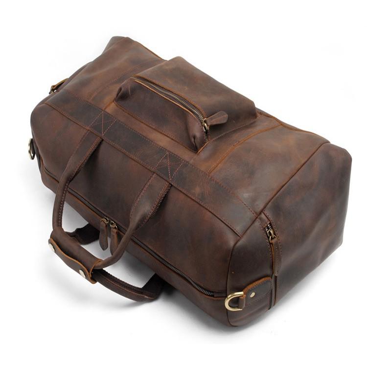 Handcrafted Leather Duffle Bag
