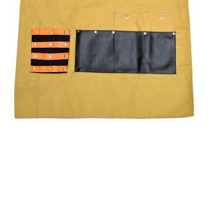 Personalized Chef Apron Cotton Blend Cross Back Straps Tool Pockets