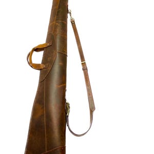 54 Brown Western Rifle Scabbard with Adjustable Strap