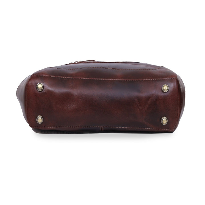marilyn buffalo leather laptop tote bag