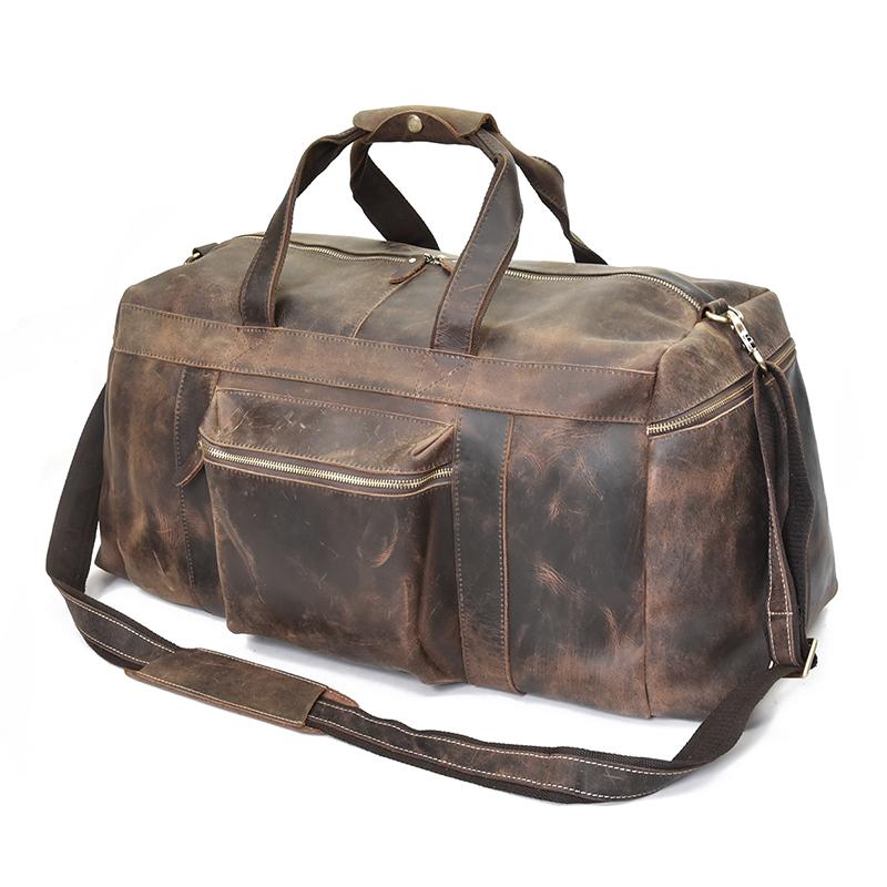 The Colden Duffle Bag  Large Capacity Leather Weekender