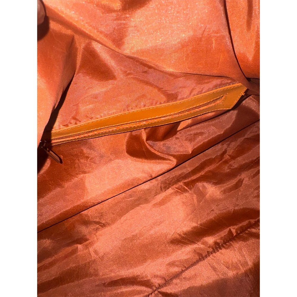 HairOn Cowhide Tan and white Duffle Bag  Handmade Leather Weekender3