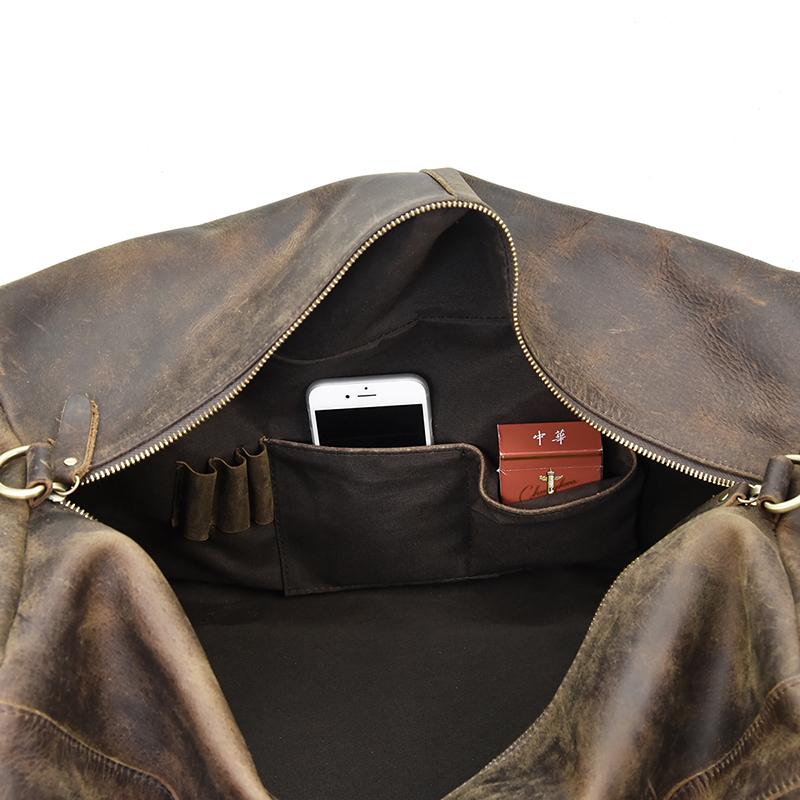 The Colden Duffle Bag  Large Capacity Leather Weekender