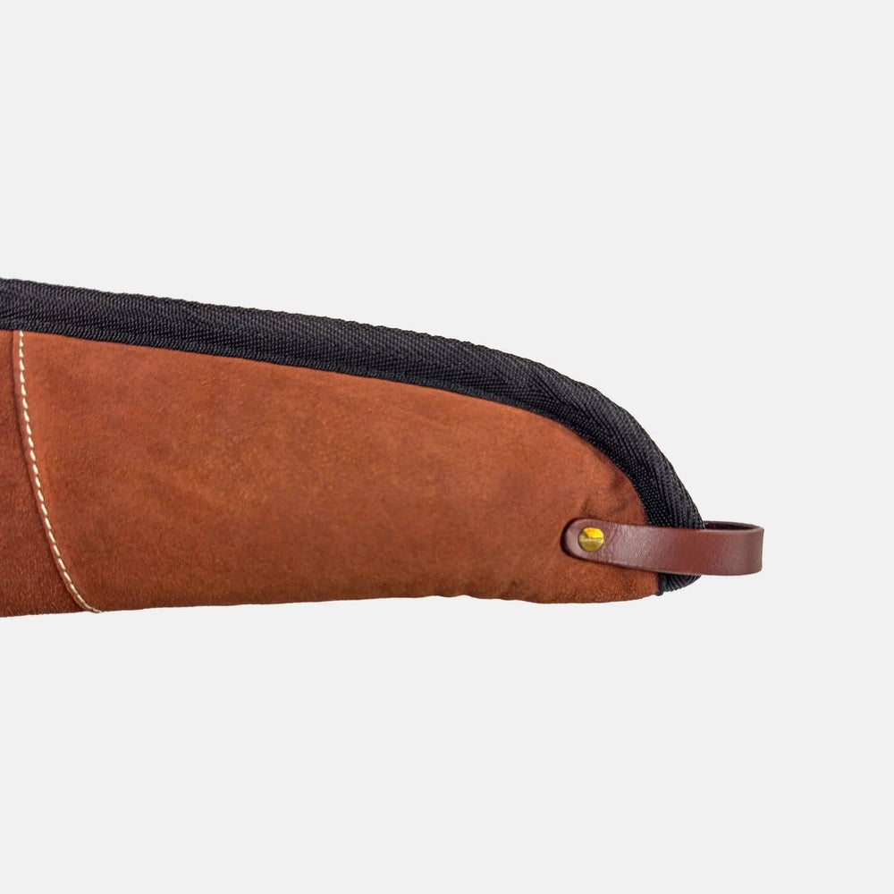 Suede Leather Shotgun Case  Premium Padded Hunting Sleeve