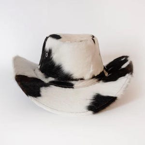 Custom Handmade Western Style Custom Logo Cowhide Leather Cowboy Hats Outdoor Waterproof Fashion Headwear