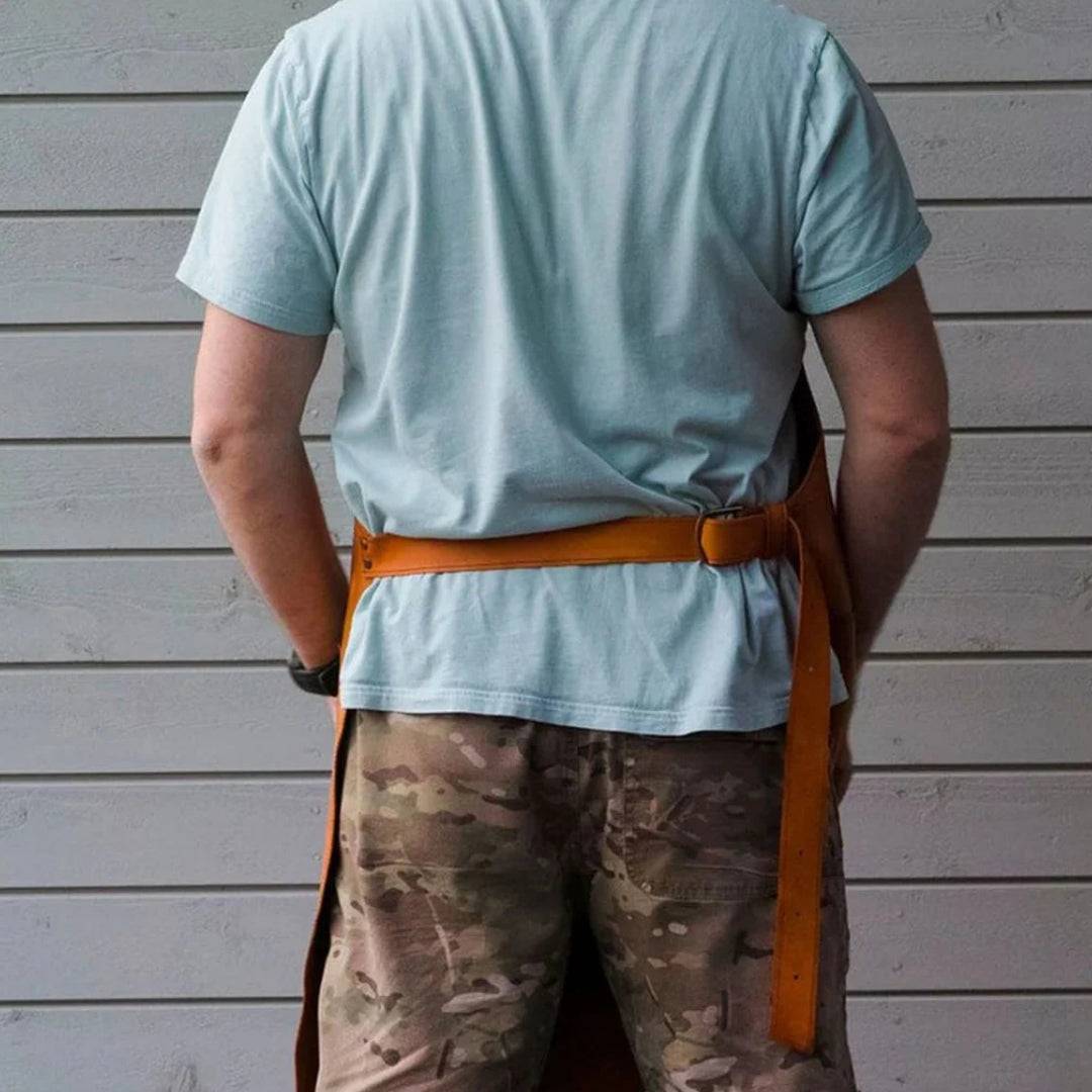 Premium Light Brown Leather Apron