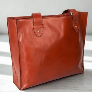 Handmade Crazy Horse Tote for Women Large Cowhide Laptop Shoulder Carryall