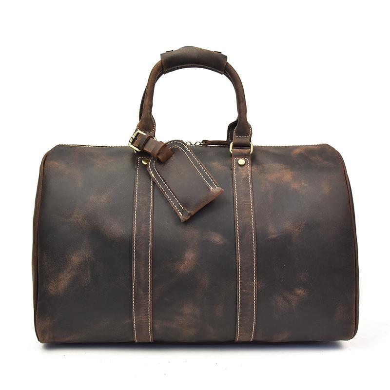 The Colden Duffle Bag  Large Capacity Leather Weekender