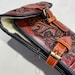 Western Scabbard Slipcase  50 Brown Hand Tooled Buffalo