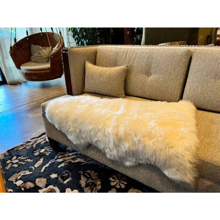 Genuine White New Zealand Sheepskin 2' x 3' inches