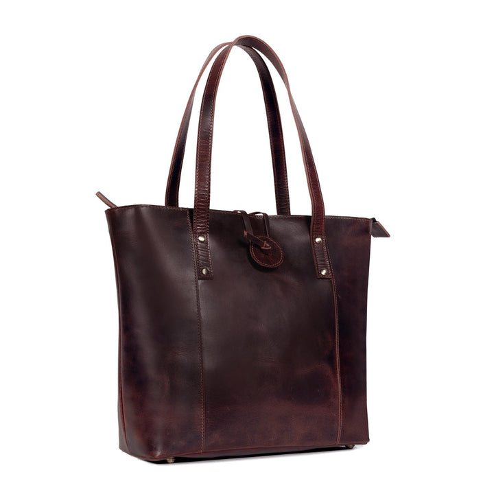 savannah almost perfect leather tote bag