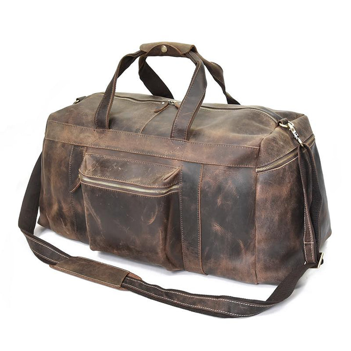 The Colden Duffle Bag  Large Capacity Leather Weekender