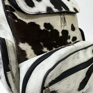Hair on Cowhide Diaper Backpack Western Leather Baby Bag