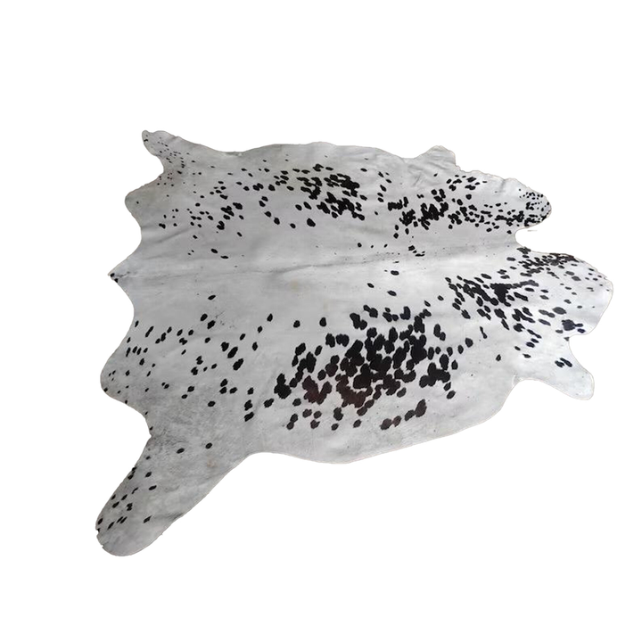 Genuine Black & White Spotted Cowhide Rug  Natural, Luxurious