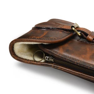 Handmade Leather Shotgun Case Rifle Scabbard Gun Sling