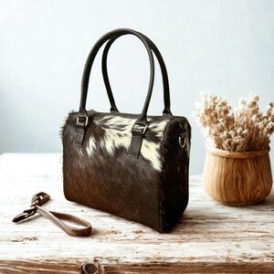 Artisan Cowhide Tote Bag Leather Shoulder Bag