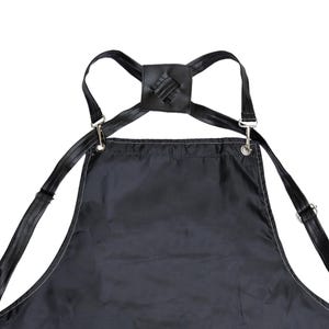 Heavy Duty Work Apron Adjustable Cross Back Multi Tool Pockets