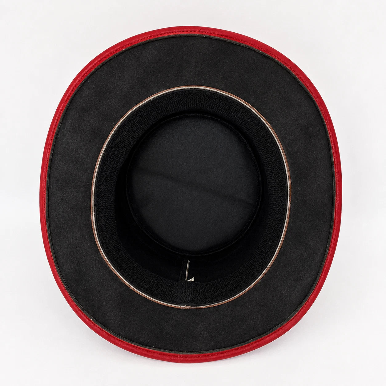 Men Women Red Leather Top Hat Steampunk Gothic Victorian Halloween Costume