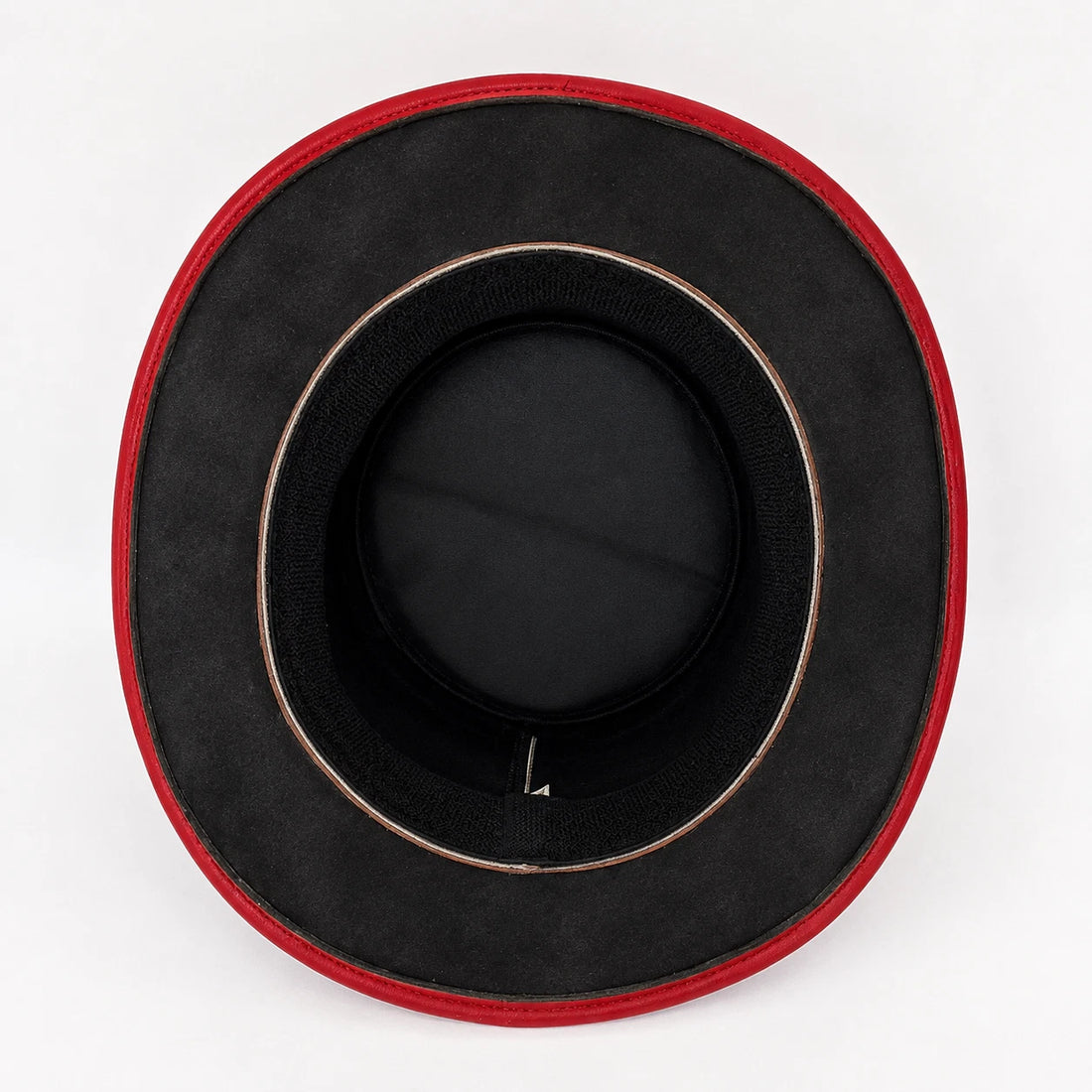 Men Women Red Leather Top Hat Steampunk Gothic Victorian Halloween Costume
