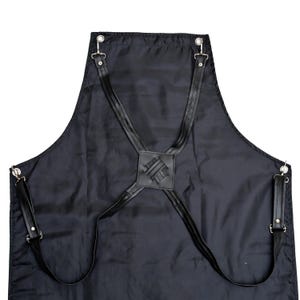 Personalized Chef Apron Cross Back Tool Pockets  Cotton Blend