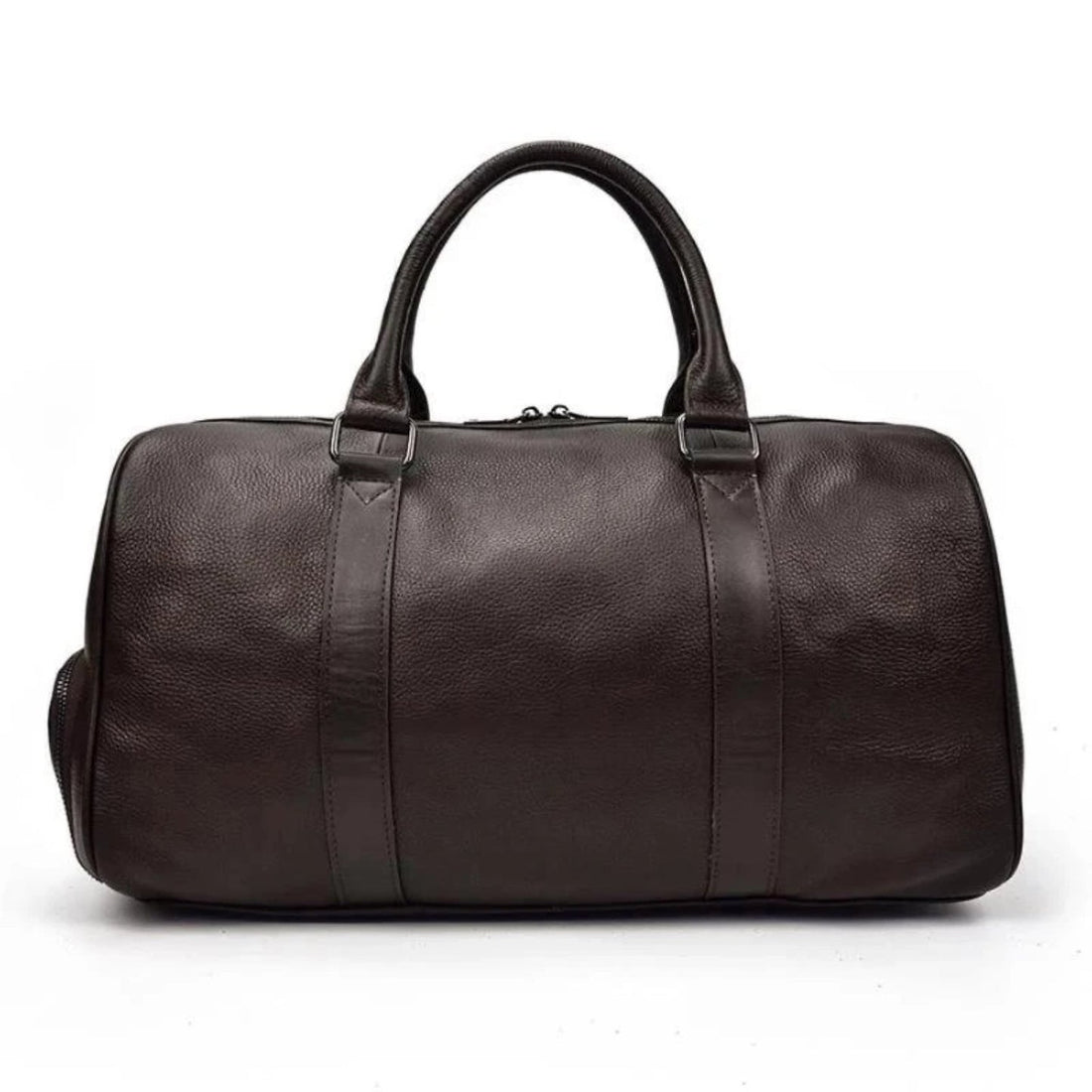 Weekender Vintage Leather Duffle Bag black and brown