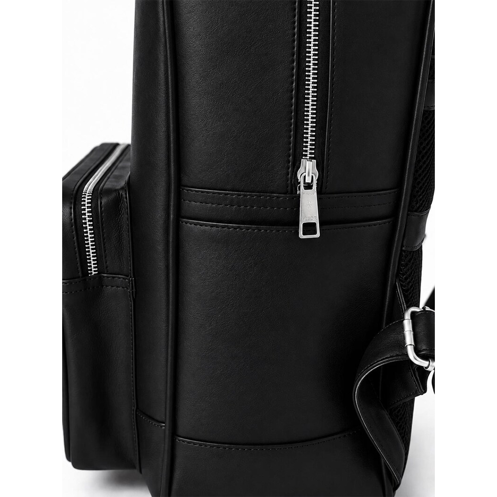 Luxury Black Leather Backpack, Handmade Laptop Travel Work Bag
