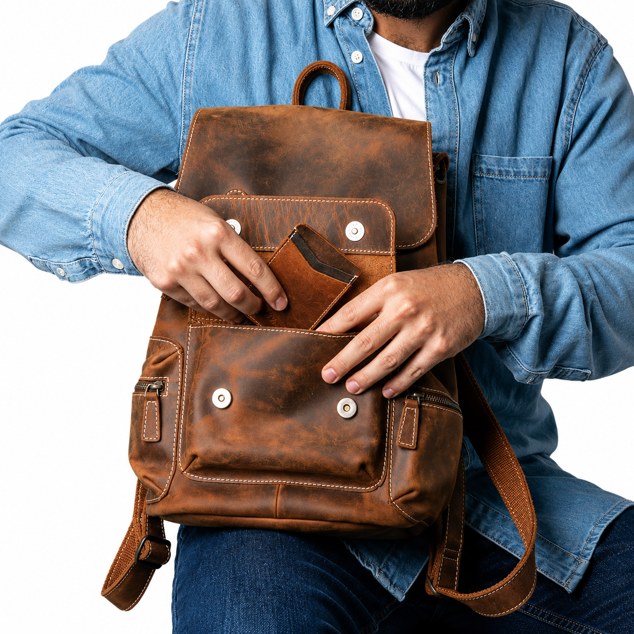 The Armstrong Buffalo Backpack