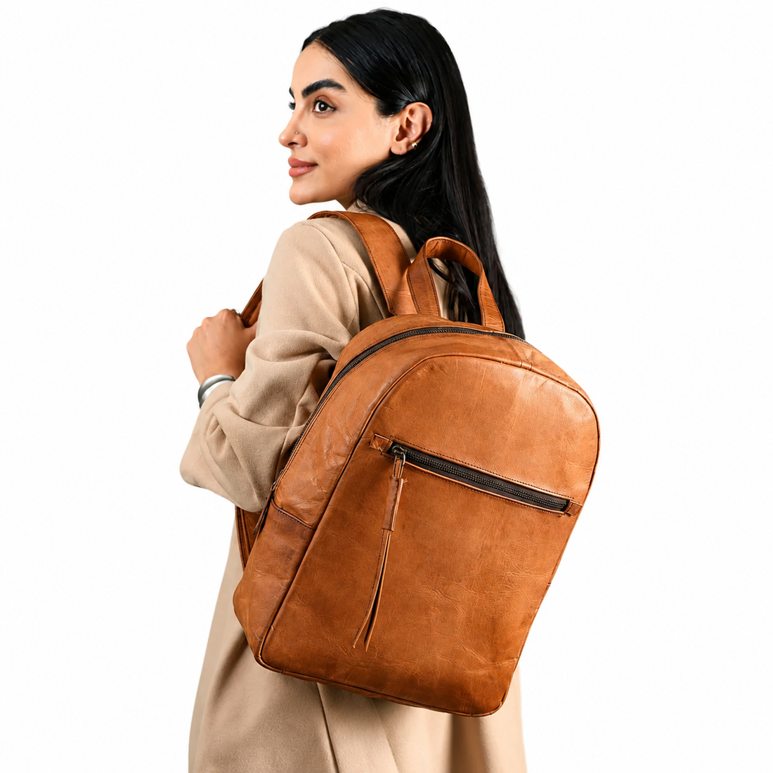Urban Lite Leather Backpack