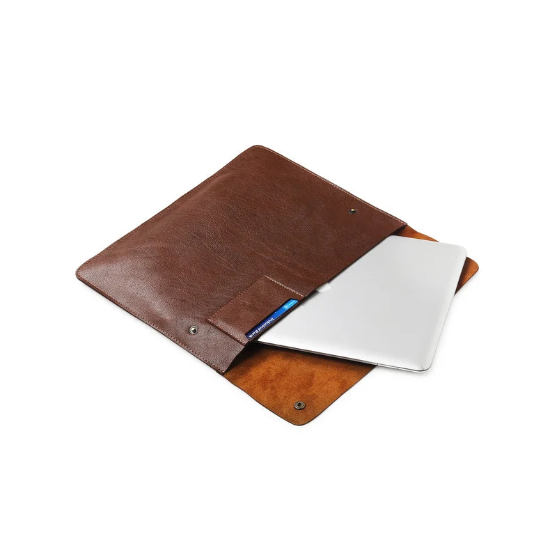 Cognac Brown - iPad Laptop Sleeve 14 Inch