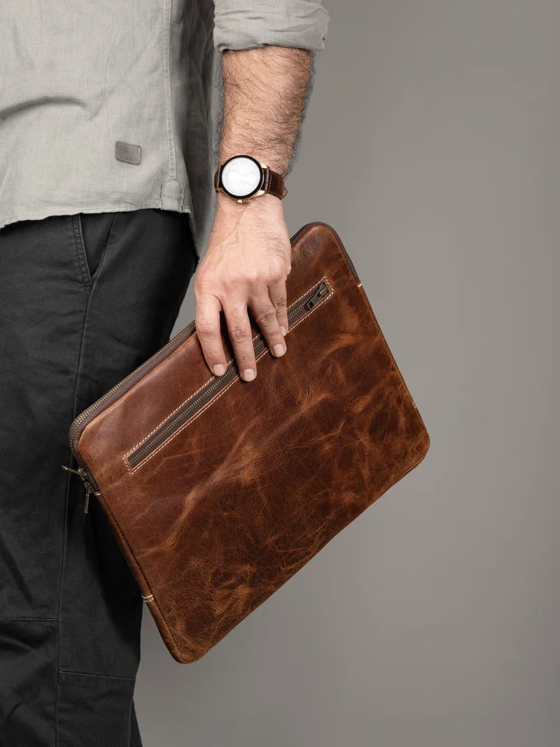 Zento Laptop Sleeve - Tan Brown