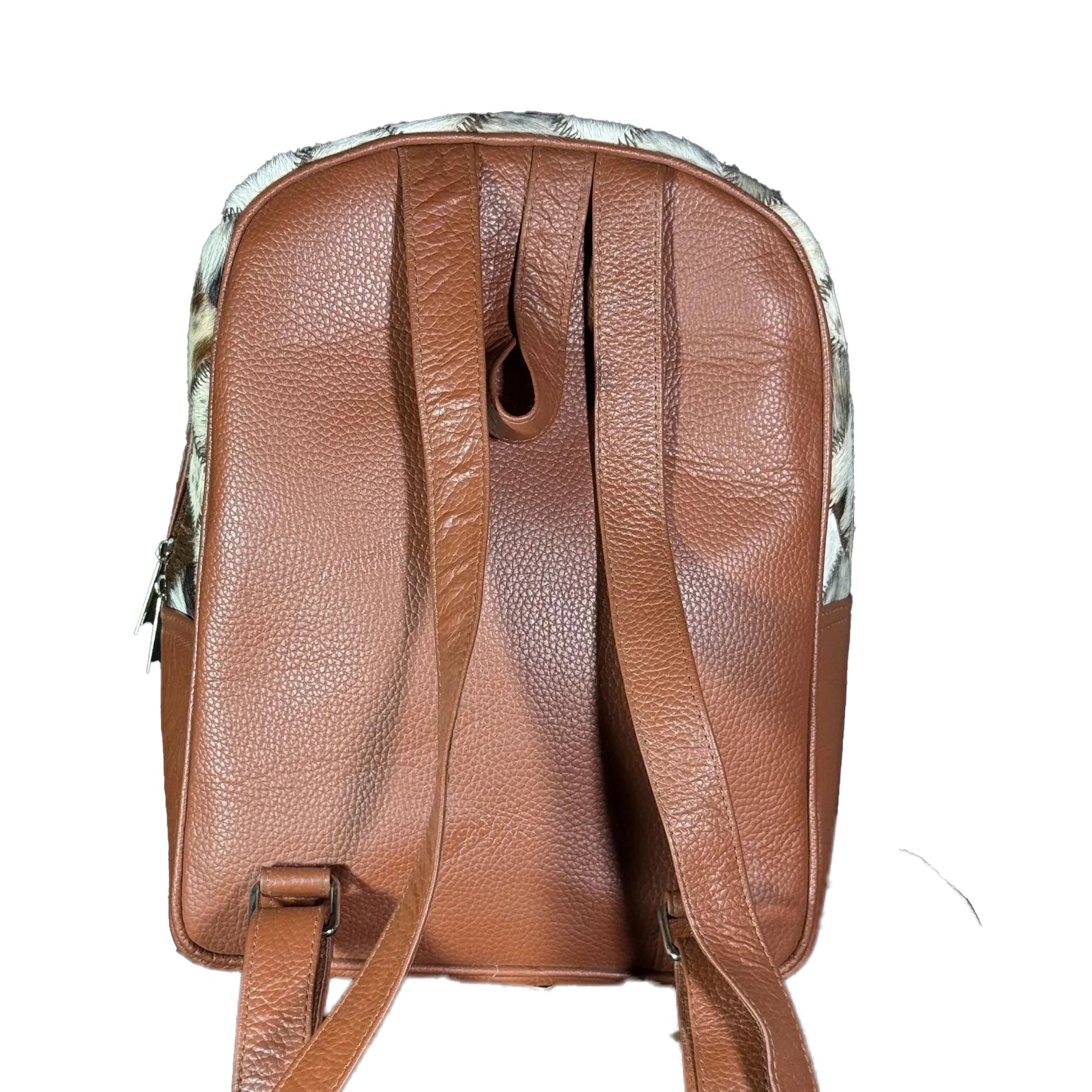 Cow Hairon Leather Backpack Rustic Chic Western Style
