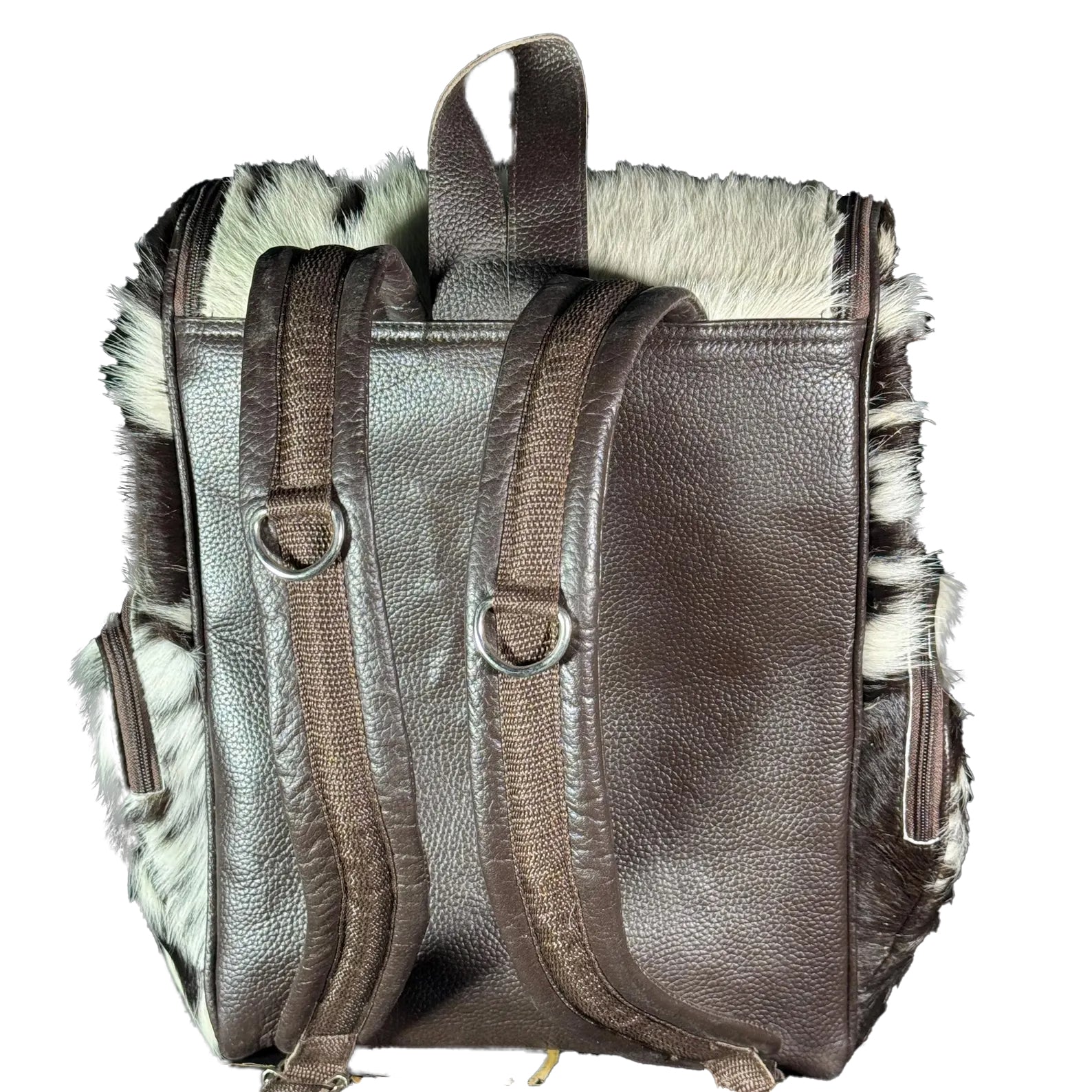 Handmade Cow Hairon Leather Backpack Rustic Chic Western Style