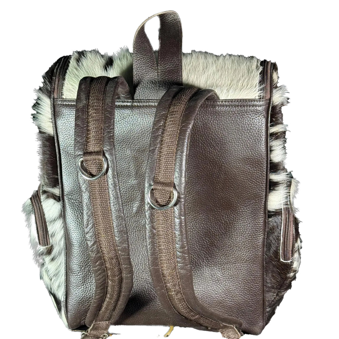Handmade Cow Hairon Leather Backpack Rustic Chic Western Style