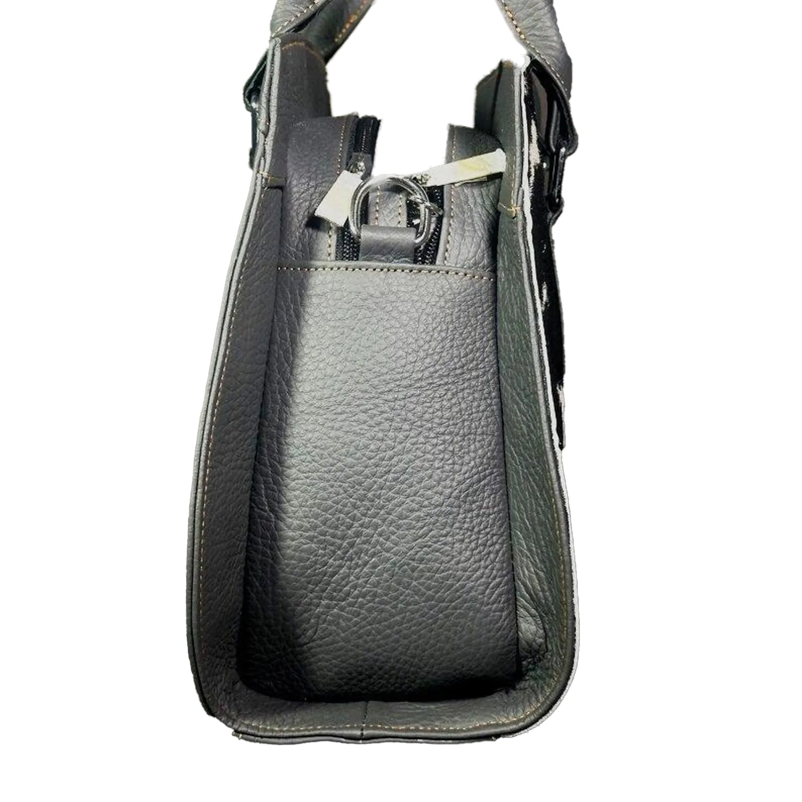 Cowhide Leather Tote Bag Western Style Hair-on Handbag9