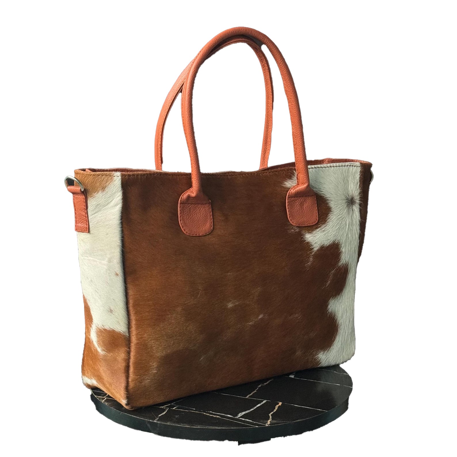 Cow Hairon Leather Tote Bag Western Style Bohemian Handbag