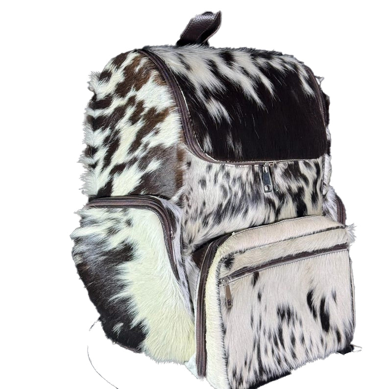 Handmade Cow Hairon Leather Backpack Rustic Chic Western Style