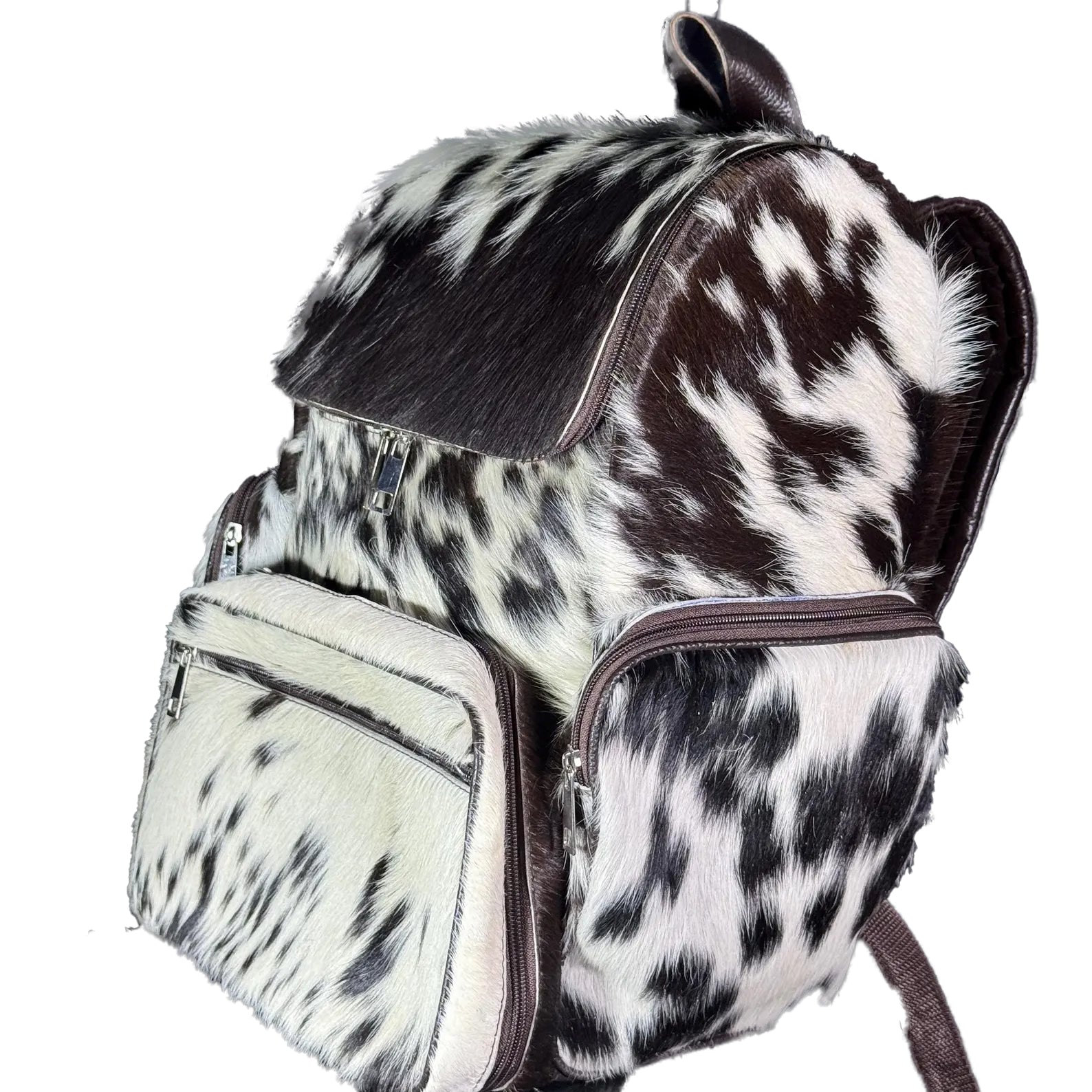 Handmade Cow Hairon Leather Backpack Rustic Chic Western Style