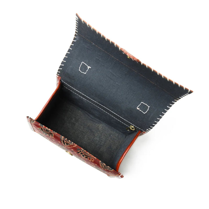 Mystique Ajrakh Satchel Purse