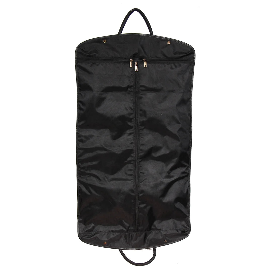 Real Leather Suit  Dress Carrier HOL933 Black