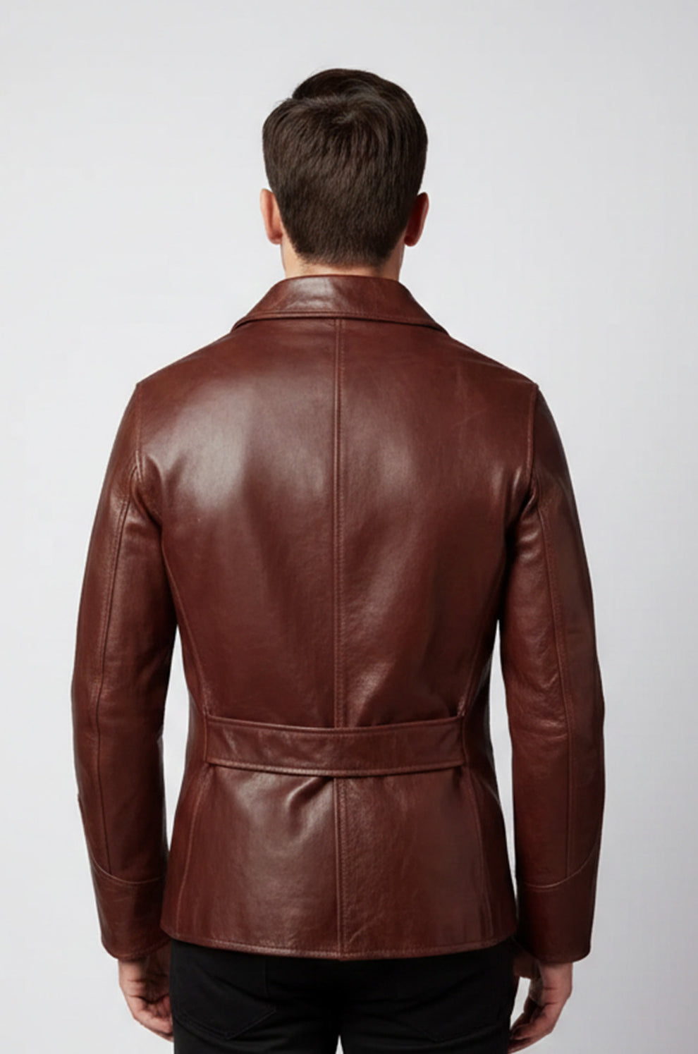 Men's Blazer Wear Coat Classic Formal Easy Rider Genuine Leather Jacket