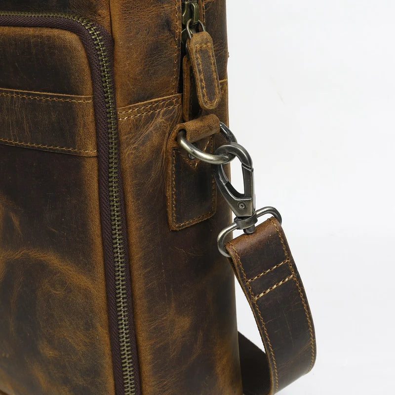 European Hunter Leather Briefcase