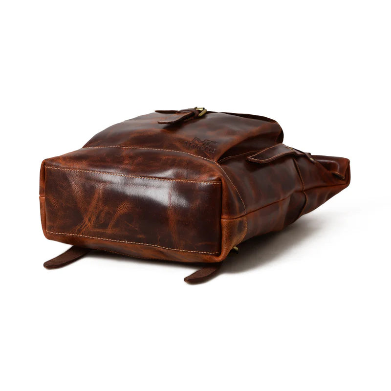 Brown Saddleback Backpack- Roll Top (Copy)