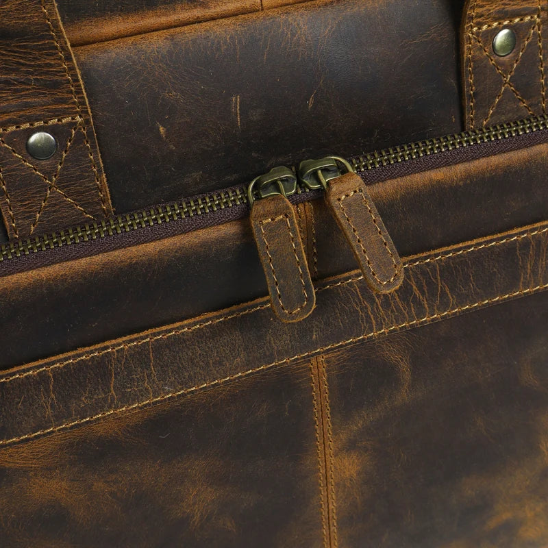 European Hunter Leather Briefcase