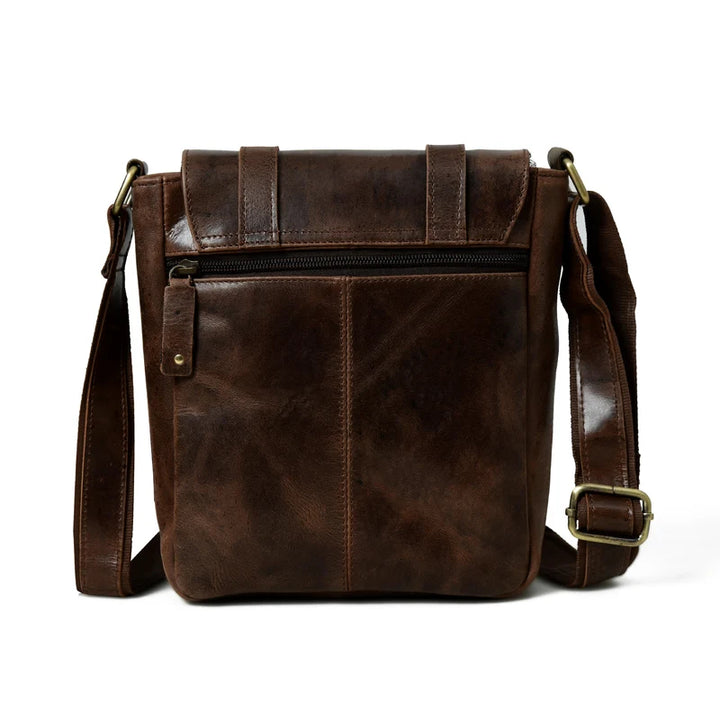 Side Leather Messenger Bag