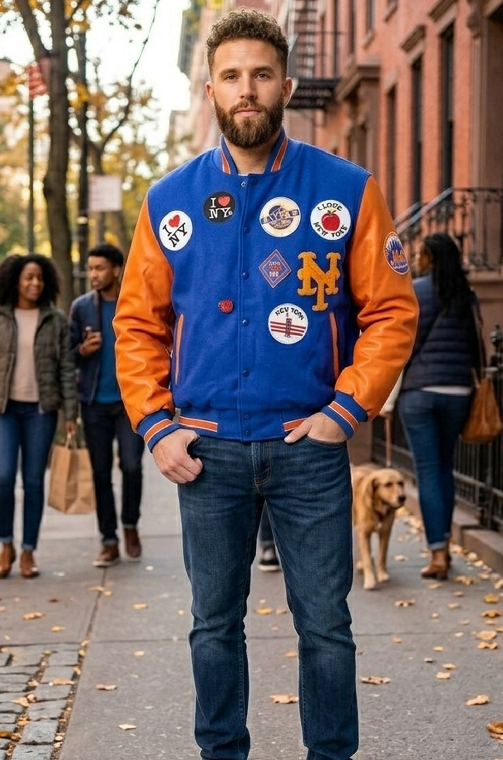 Men's Movies Jackets\MMJ06 Packer X Starter Coming to America New York Mets Men's Jacket