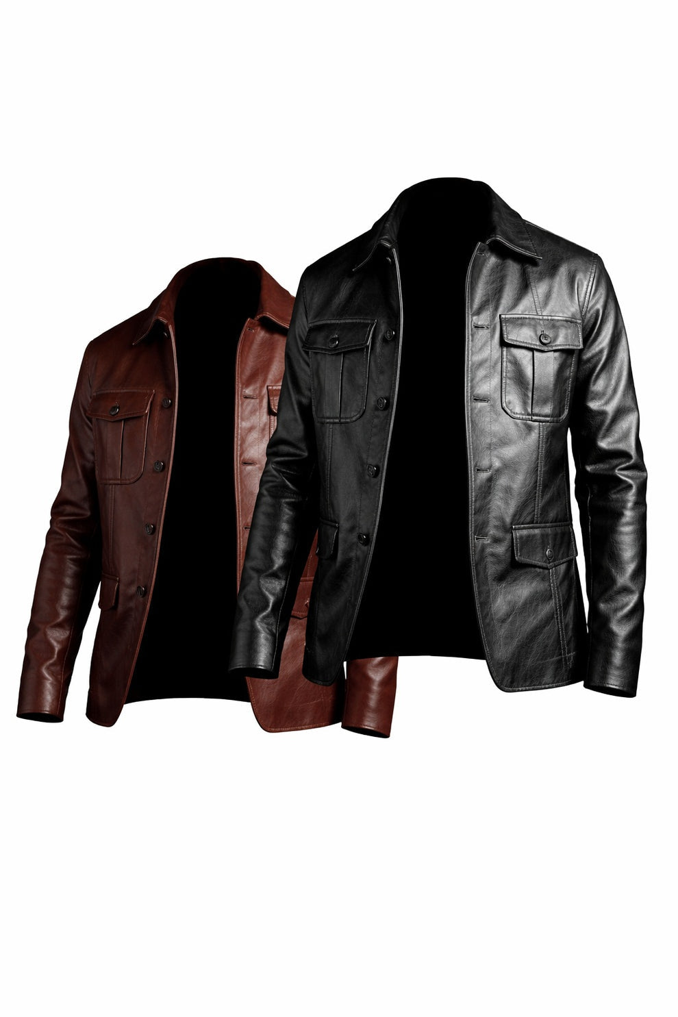 Men's Blazer Wear Coat Classic Formal Easy Rider Genuine Leather Jacket