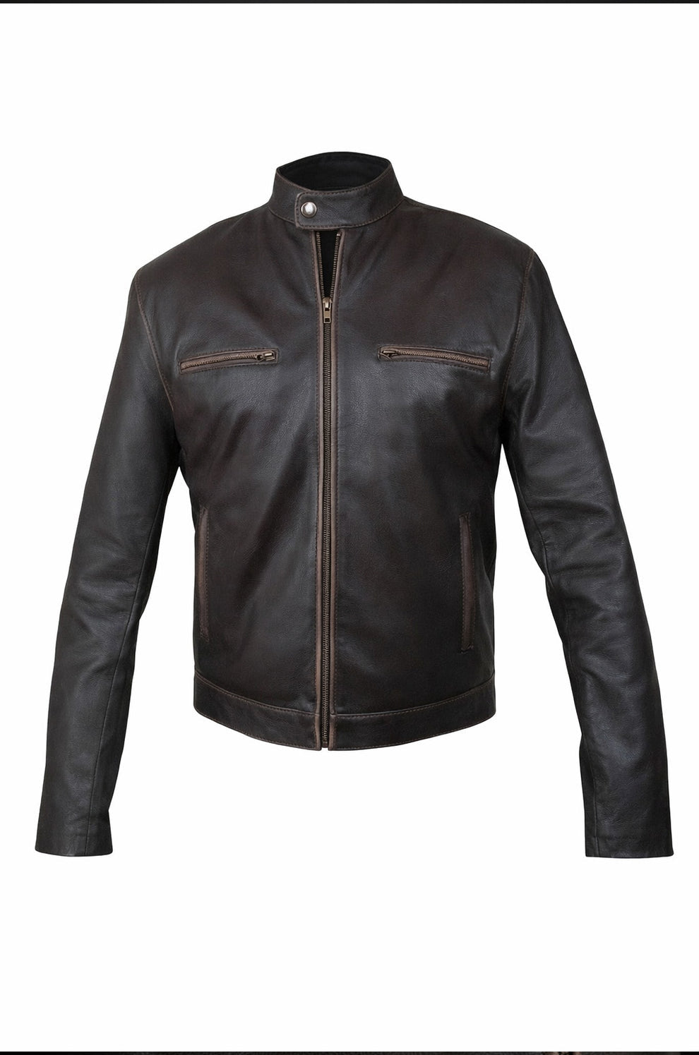 Contraband Mark Wahlberg's Slim Fit Distress Leather Jacket (Copy)