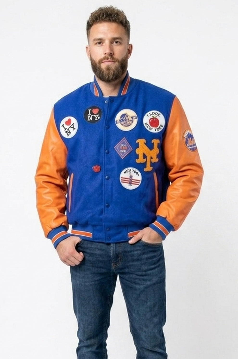 Men's Movies Jackets\MMJ06 Packer X Starter Coming to America New York Mets Men's Jacket