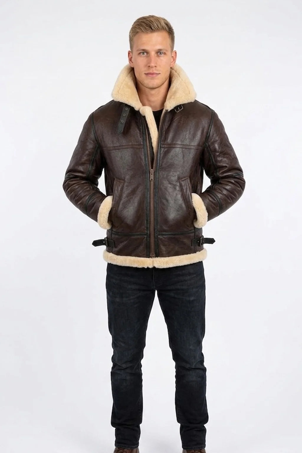 B010 B3 RAF Shearling Pilot Aviator Jacket